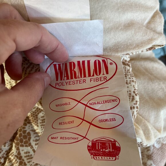 RARE FIND Vintage Never Used Bedspread. Floral and Lace Pattern - Picture 7 of 7